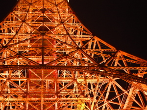 ライトアップされた東京タワー