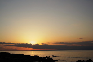 城ヶ島の夕日